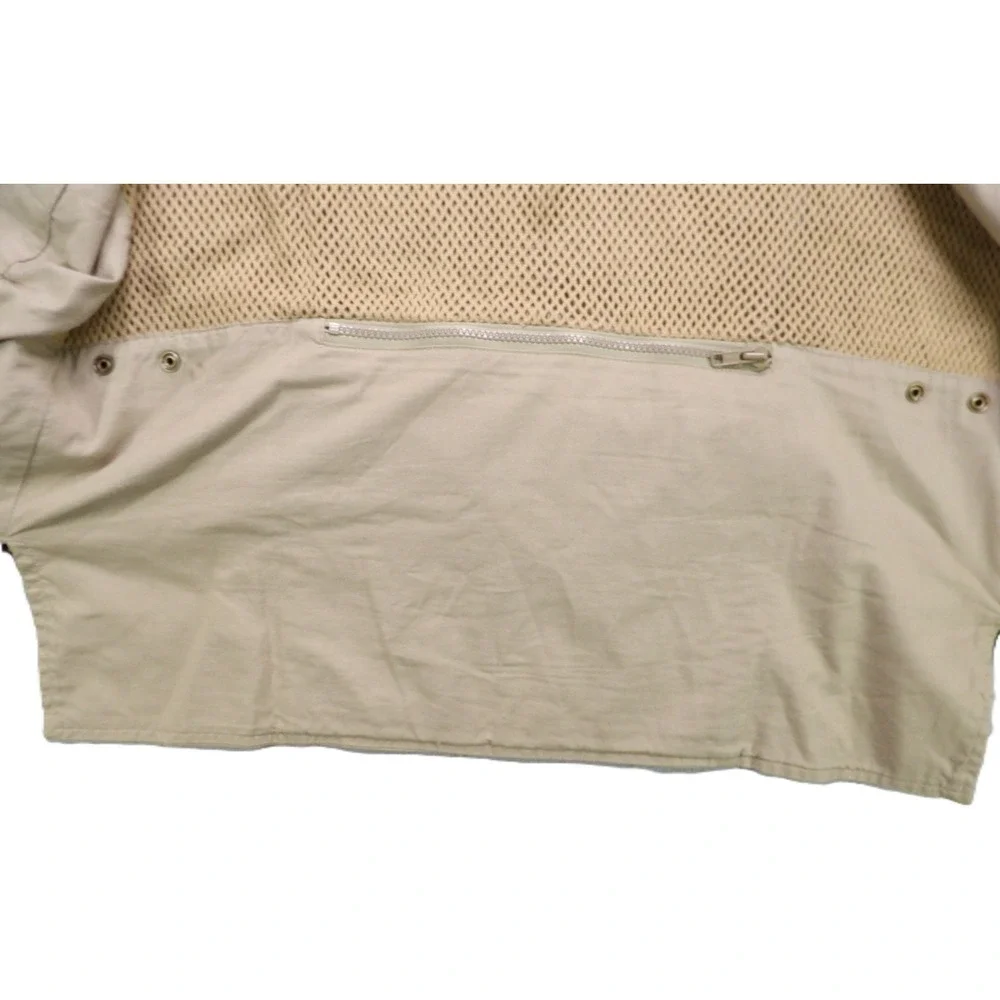 VTG Banana Republic Safari Travel Photojournalist Utility Vest Cotton Medium 90s
